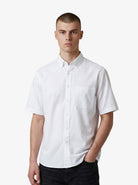 Manchester Camisa Casual Algodón y Poliéster color blanco para hombre