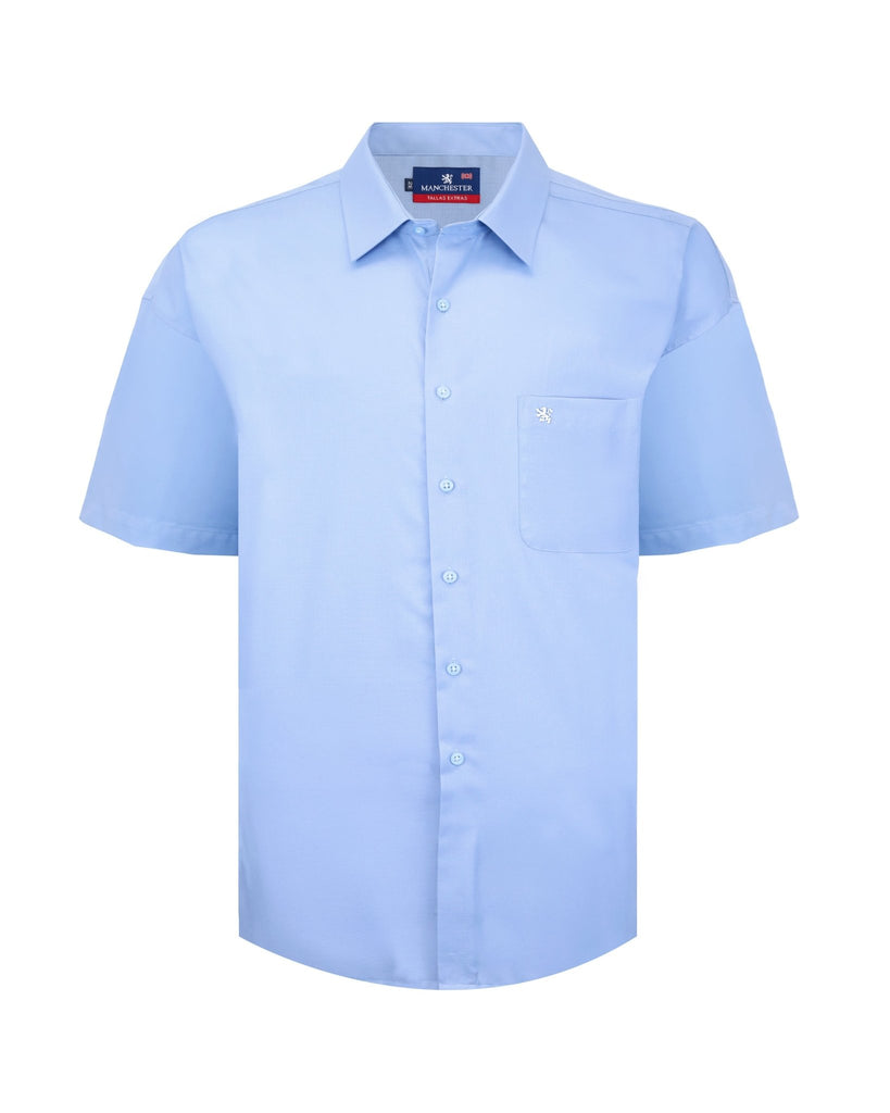 Manchester Camisa Casual Big and Tall Algodón y Poliéster Manga Corta - Manchester