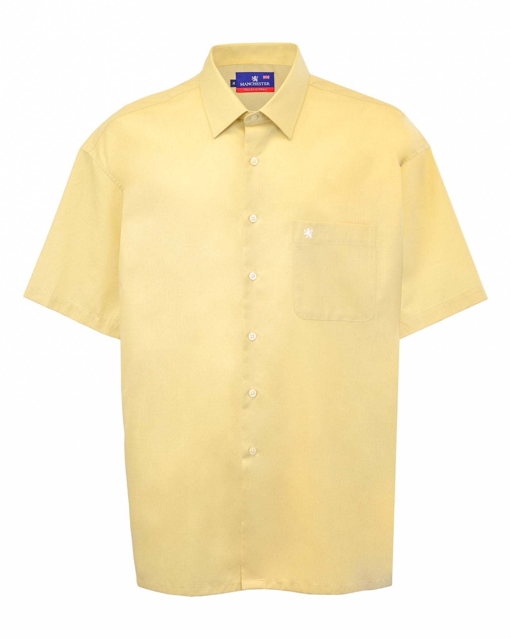 Manchester Camisa Casual Big and Tall Algodón y Poliéster Manga Corta - Manchester