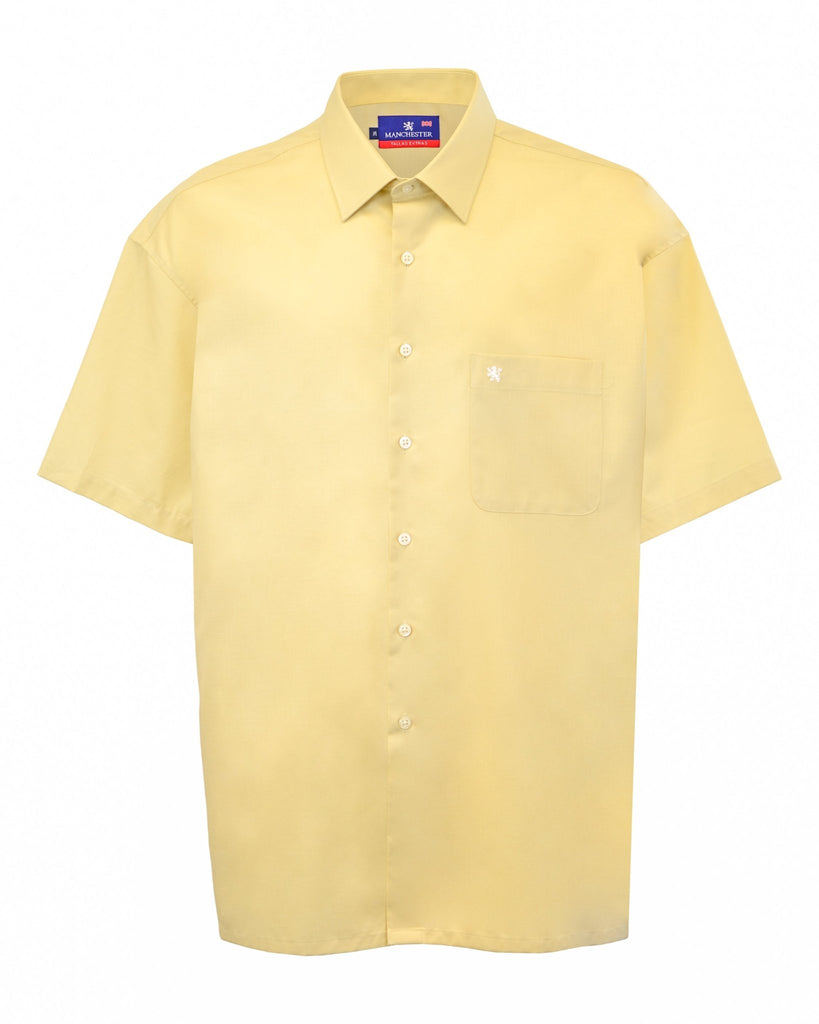 Manchester Camisa Casual Big and Tall Algodón y Poliéster Manga Corta - Manchester