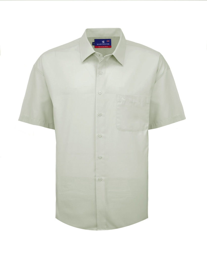 Manchester Camisa Casual Big and Tall Algodón y Poliéster Manga Corta - Manchester