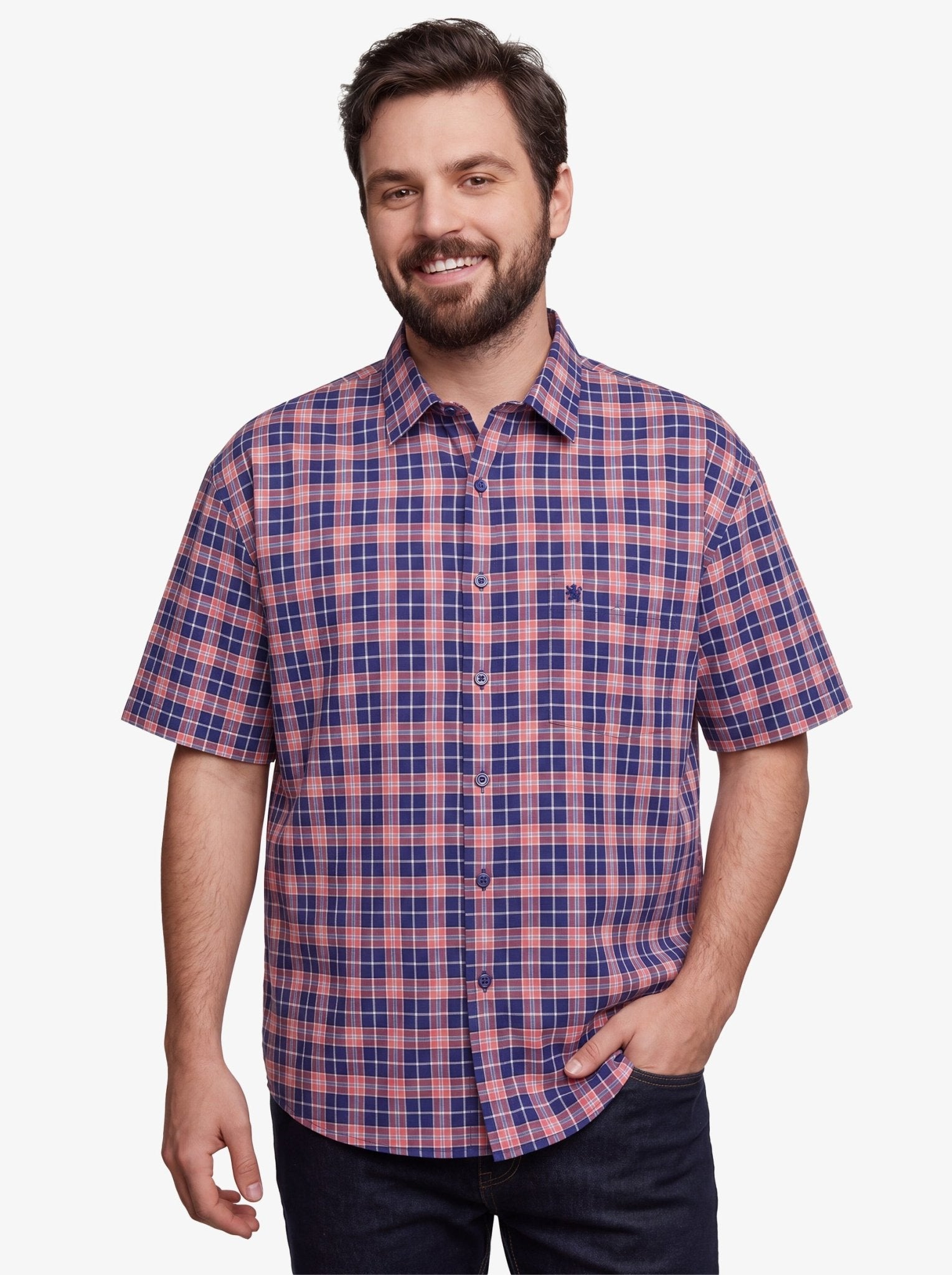 Manchester Camisa Casual Big & Tall 100% Algodón - Manchester