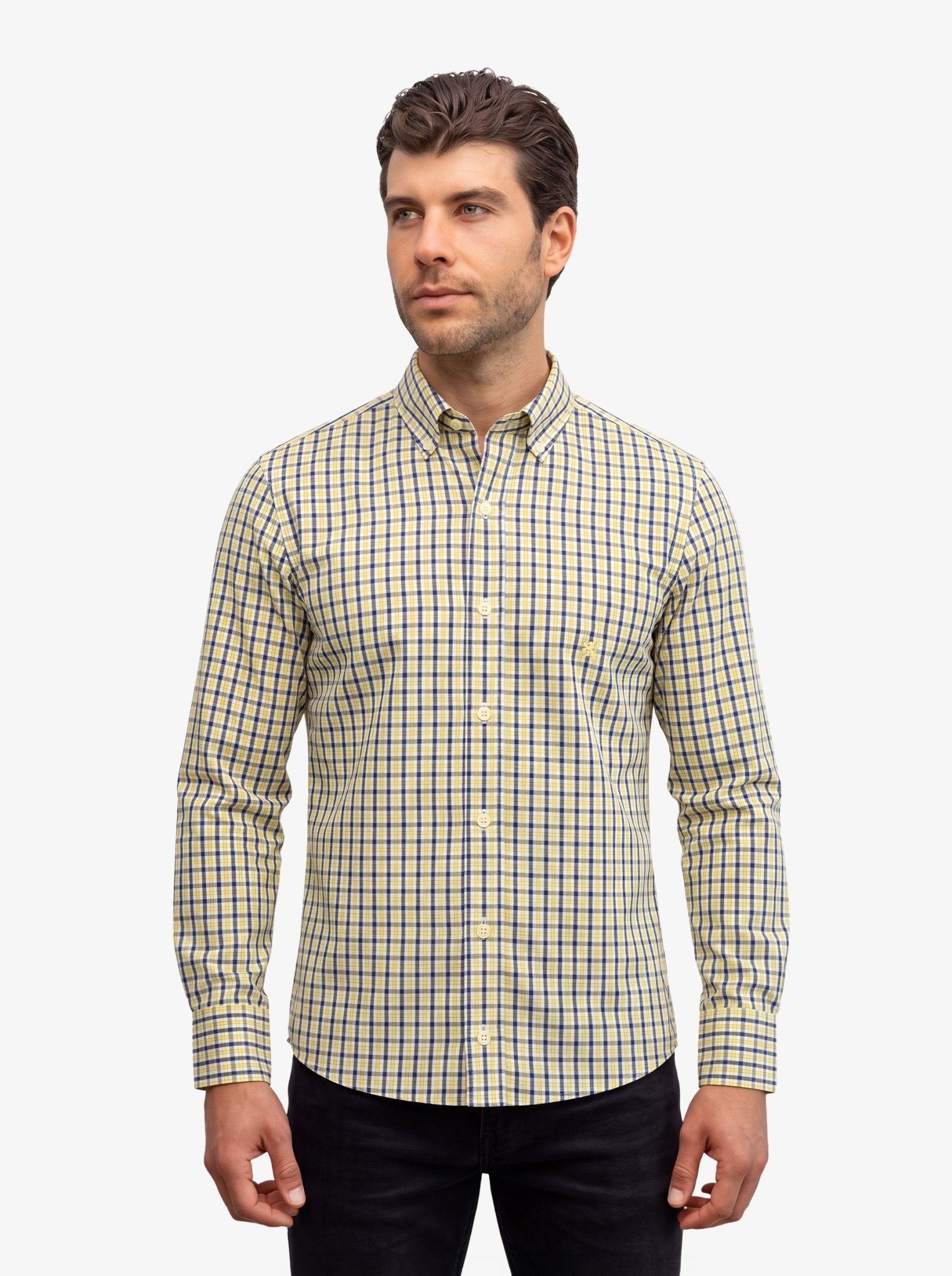 Manchester Camisa Casual Button Down Cuadros - Manchester