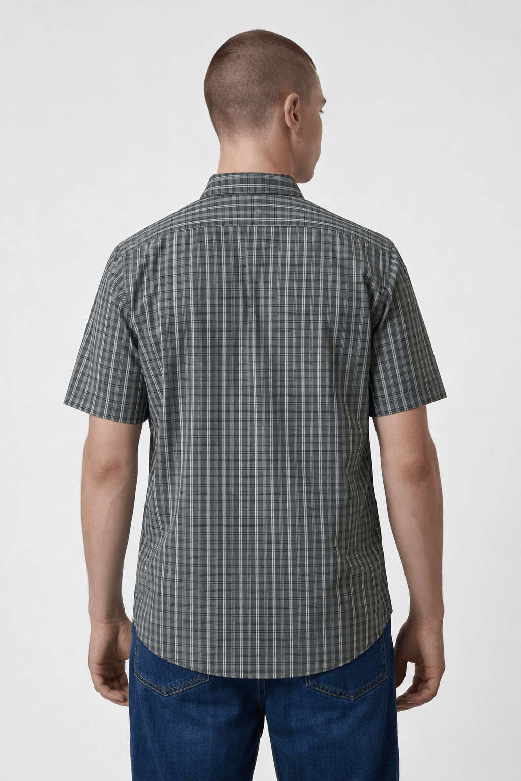 Manchester Camisa Casual Button Down - Manga Corta - Manchester