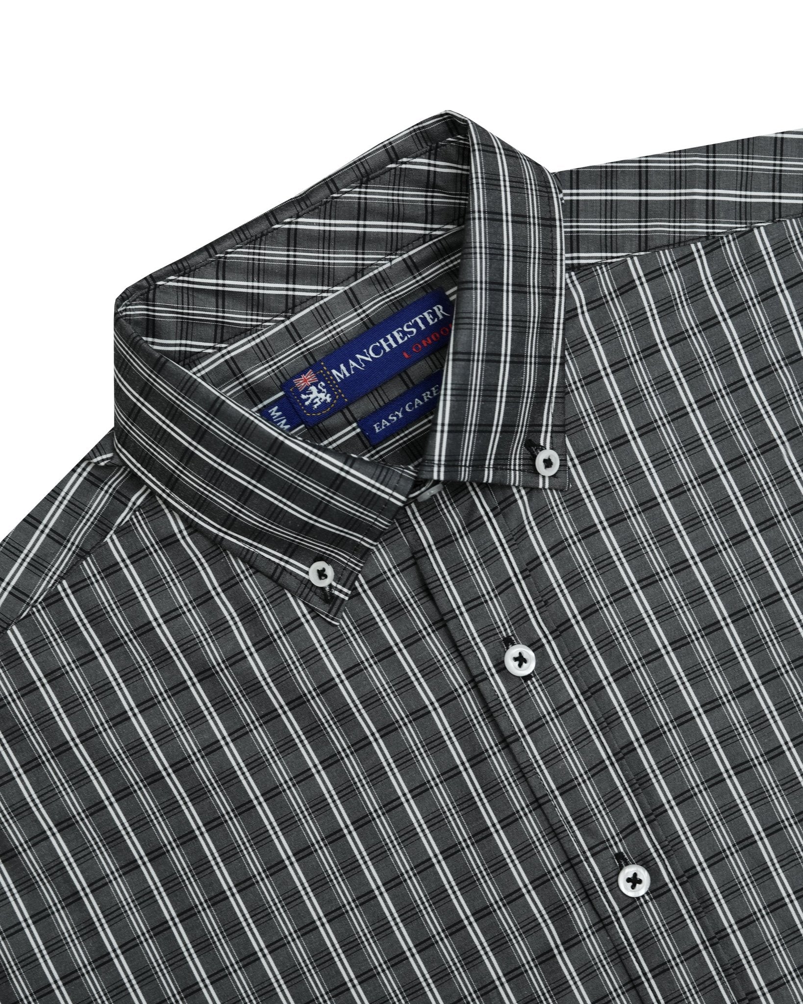 Manchester Camisa Casual Button Down - Manga Corta - Manchester