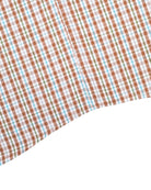 Manchester Camisa Casual Button Down Manga Corta Cuadrícula - Manchester