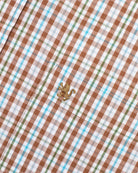 Manchester Camisa Casual Button Down Manga Corta Cuadrícula - Manchester