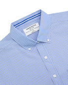 Manchester Camisa Casual Button Down Manga Corta Rayas - Manchester