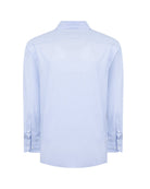 Manchester Camisa Casual Button Down Micro Rayas y Bolsillo Frontal - Manchester