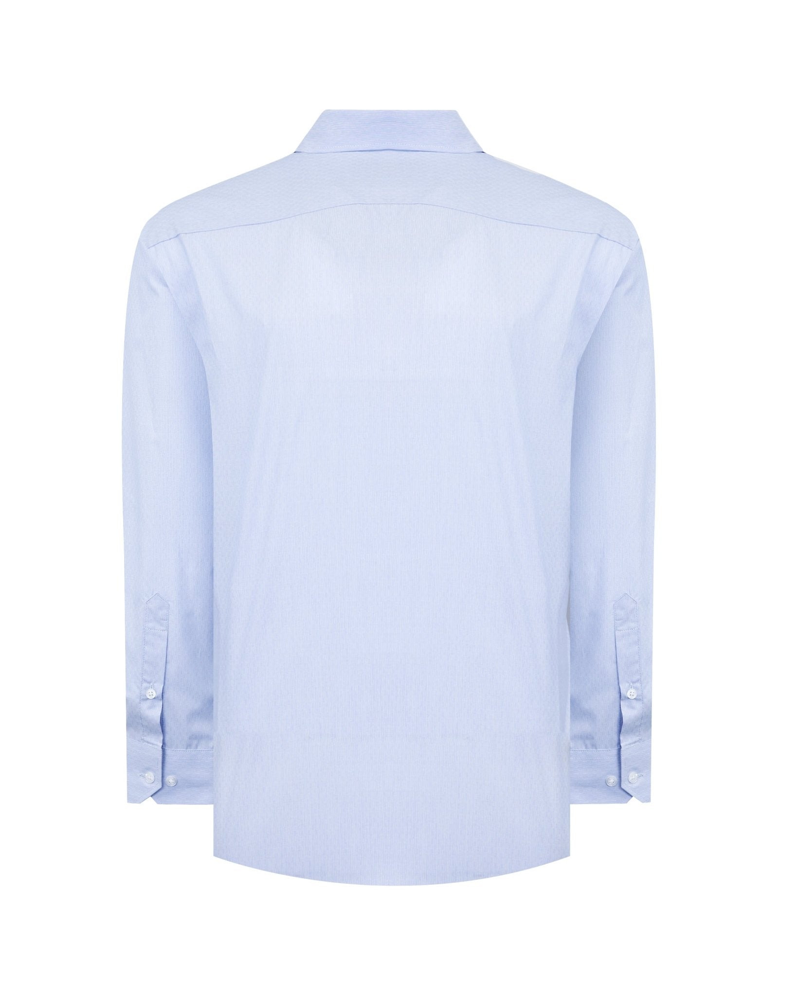 Manchester Camisa Casual Button Down Micro Rayas y Bolsillo Frontal - Manchester