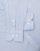 Manchester Camisa Casual Button Down Micro Rayas y Bolsillo Frontal - Manchester