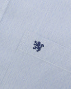 Manchester Camisa Casual Button Down Micro Rayas y Bolsillo Frontal - Manchester