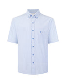 Manchester Camisa Casual Button Down Rayas - Manga Corta - Manchester