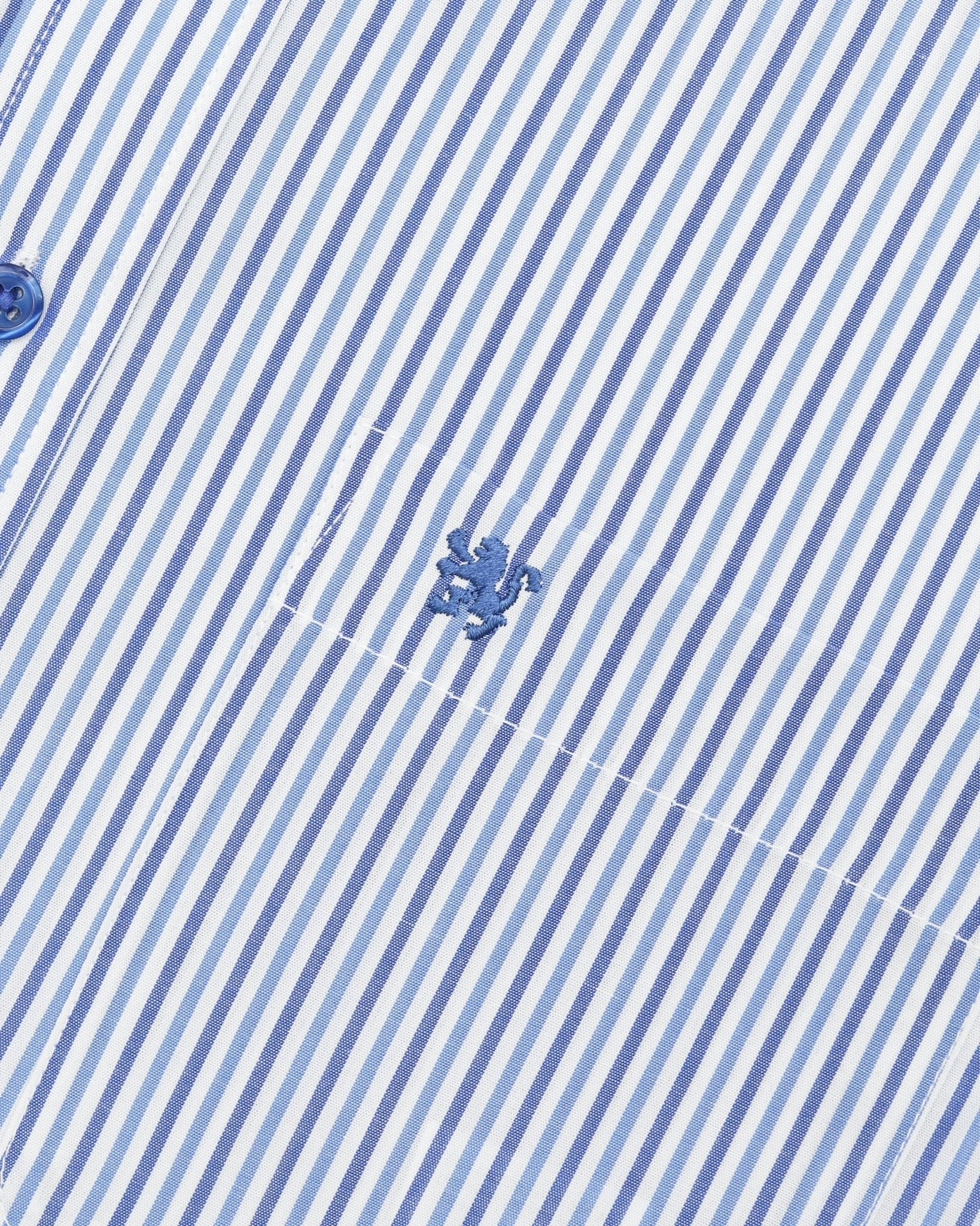 Manchester Camisa Casual Button Down Rayas - Manga Corta - Manchester