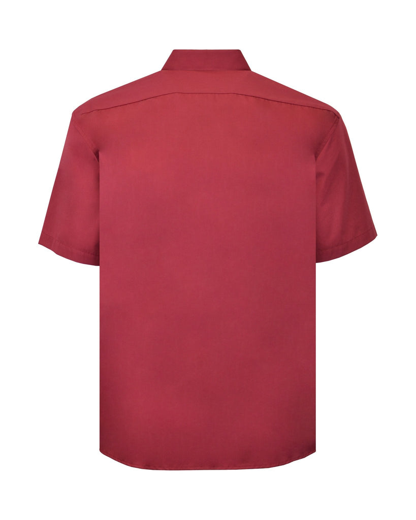 Manchester Camisa Casual Color Solido Un Bolsillo Mezcla Algodón - Manga Corta - Manchester