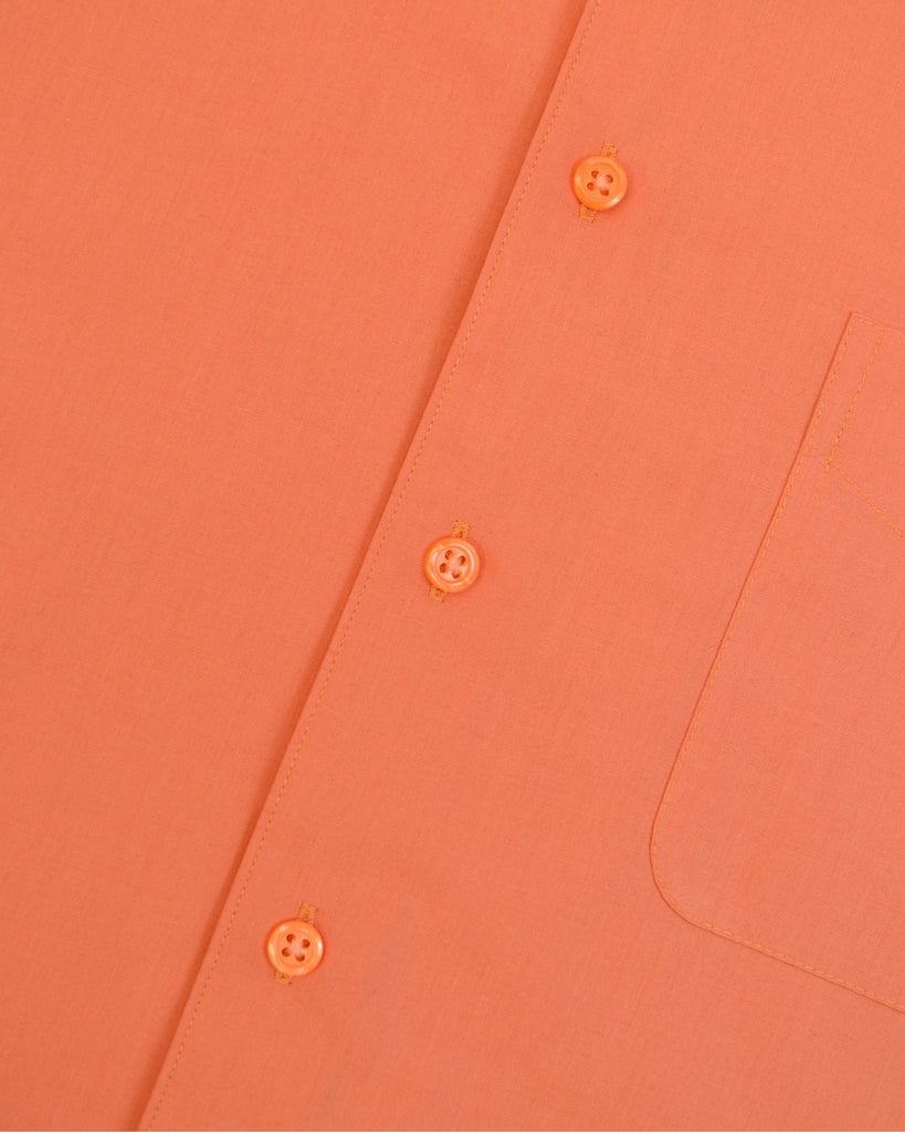 Manchester Camisa Casual Color Solido Un Bolsillo Mezcla Algodón - Manga Corta - Manchester