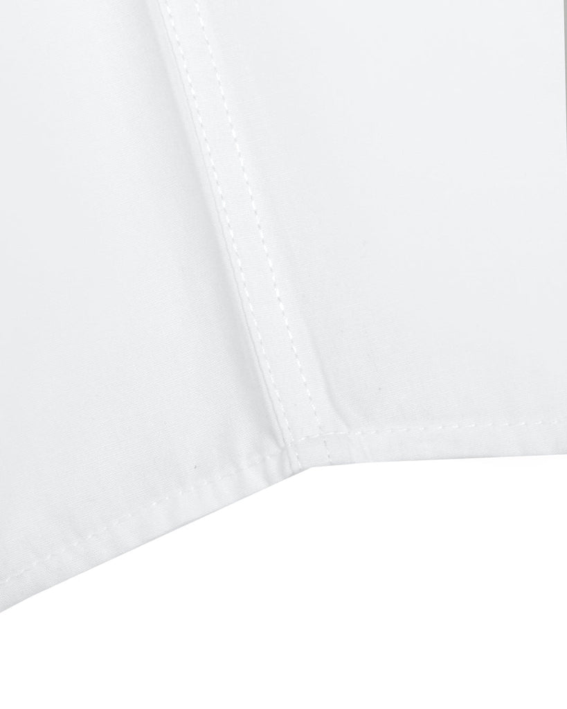 Manchester Camisa Casual Color Solido Un Bolsillo Mezcla Algodón - Manga Corta - Manchester