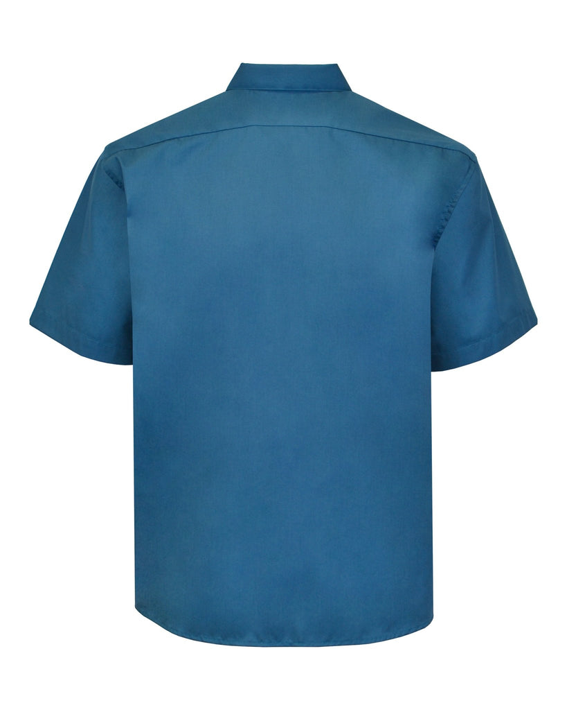 Manchester Camisa Casual Color Solido Un Bolsillo Mezcla Algodón - Manga Corta - Manchester