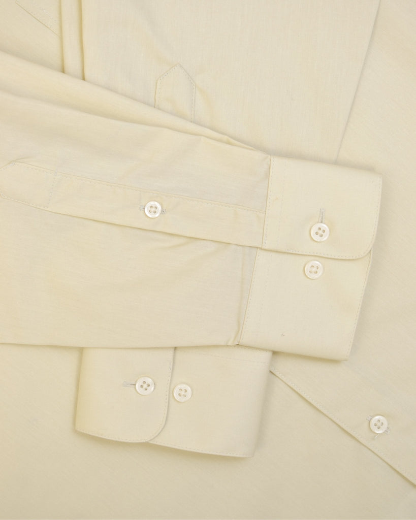 Manchester Camisa Casual Color Solido Un Bolsillo Mezcla Algodón - Manga Larga - Manchester