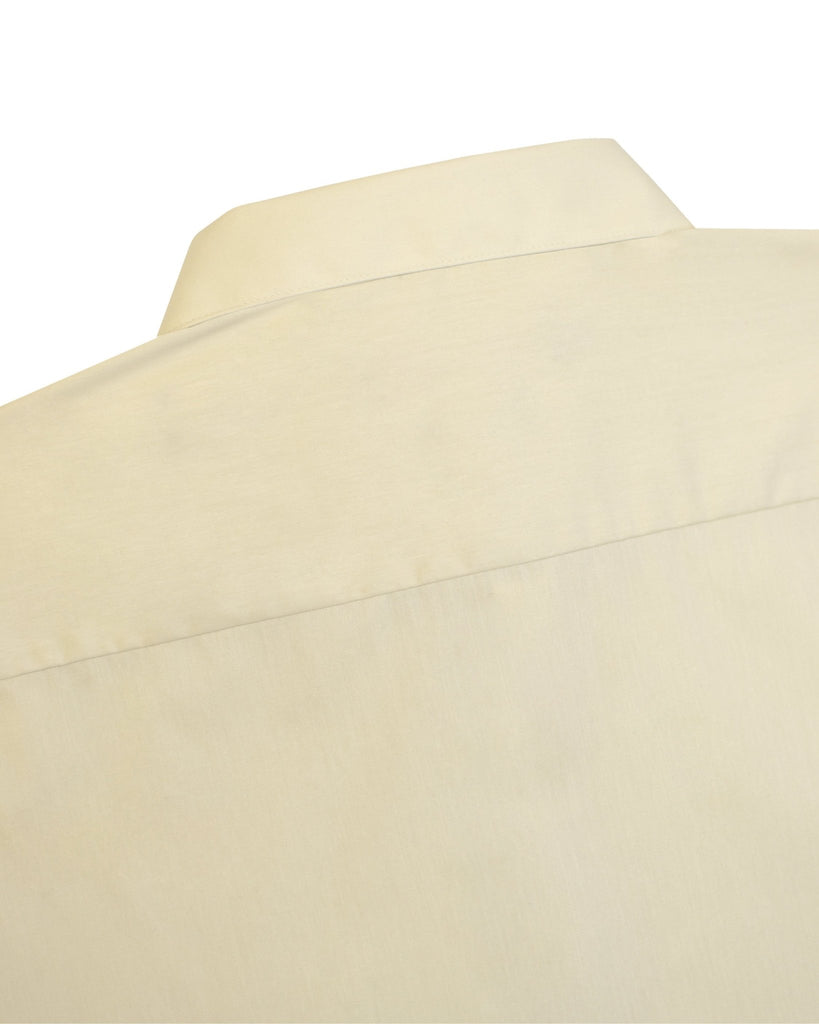 Manchester Camisa Casual Color Solido Un Bolsillo Mezcla Algodón - Manga Larga - Manchester