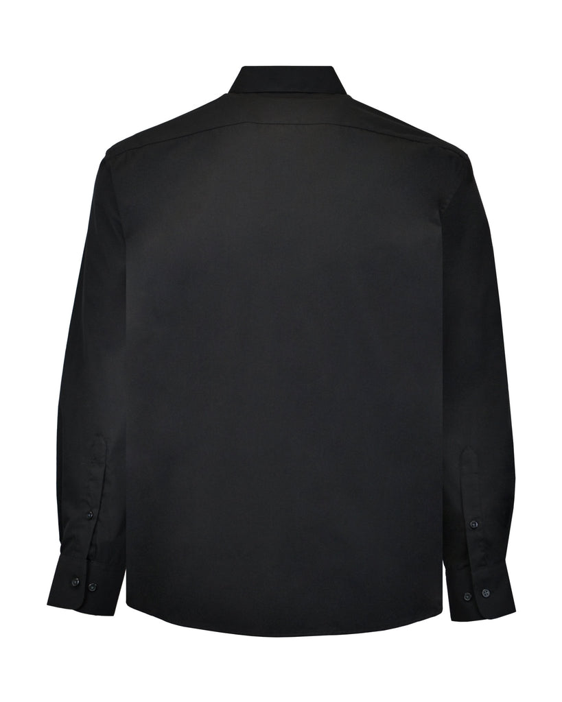 Manchester Camisa Casual Color Solido Un Bolsillo Mezcla Algodón - Manga Larga - Manchester