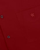 Manchester Camisa Casual Color Solido Un Bolsillo Mezcla Algodón - Manga Larga - Manchester