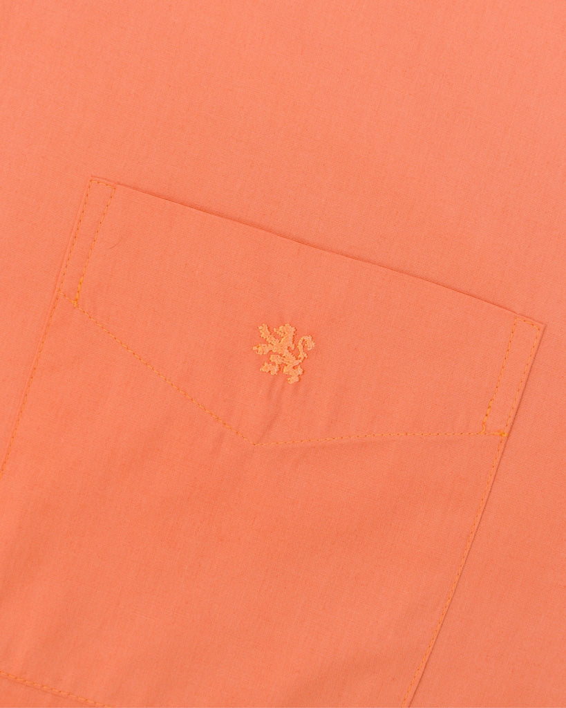 Manchester Camisa Casual Color Solido Un Bolsillo Mezcla Algodón - Manga Larga - Manchester