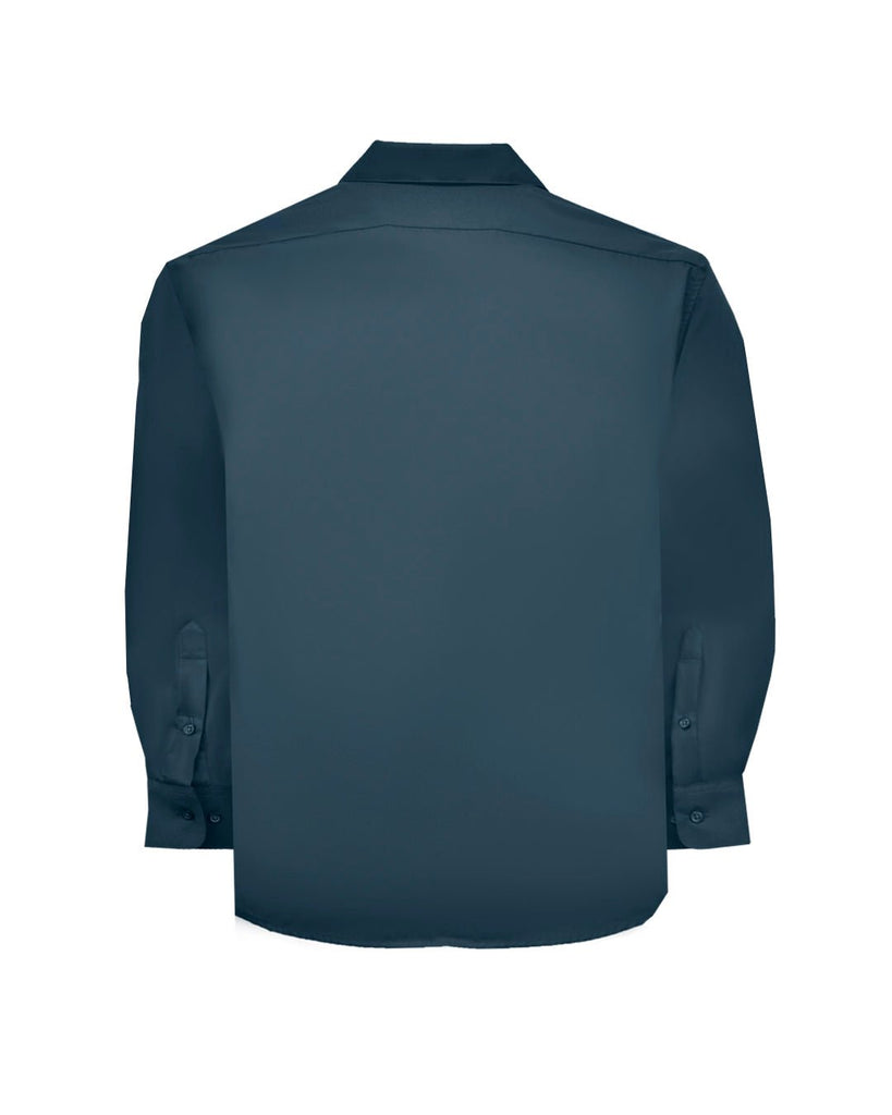 Manchester Camisa Casual Color Solido Un Bolsillo Mezcla Algodón - Manga Larga - Manchester