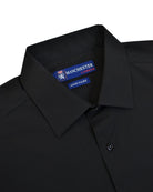 Manchester Camisa Casual Color Solido Un Bolsillo Mezcla Algodón - Manga Larga - Manchester