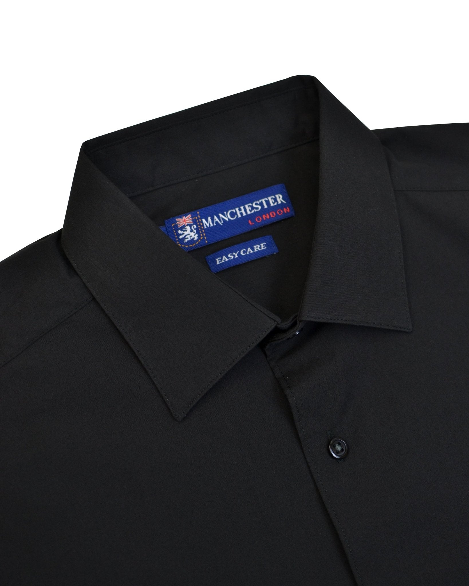 Manchester Camisa Casual Color Solido Un Bolsillo Mezcla Algodón - Manga Larga - Manchester