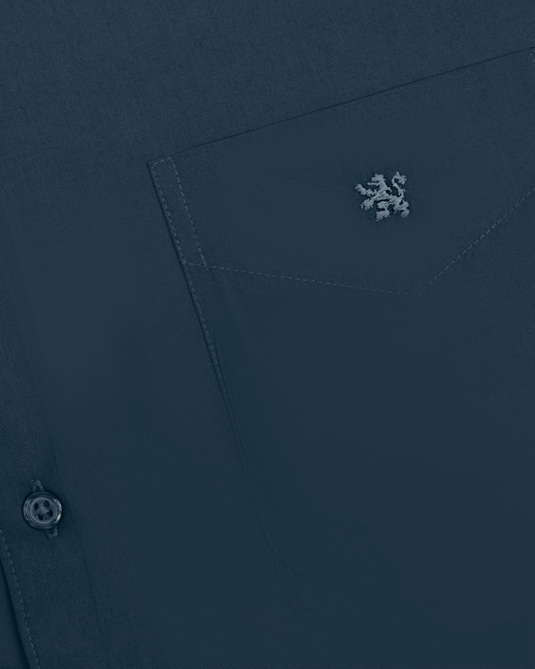 Manchester Camisa Casual Color Solido Un Bolsillo Mezcla Algodón - Manga Larga - Manchester