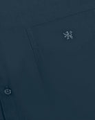 Manchester Camisa Casual Color Solido Un Bolsillo Mezcla Algodón - Manga Larga - Manchester