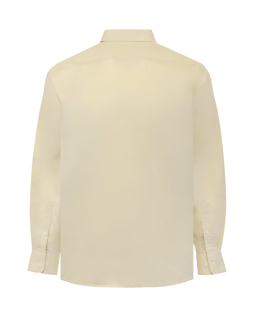 Manchester Camisa Casual Color Solido Un Bolsillo Mezcla Algodón - Manga Larga - Manchester