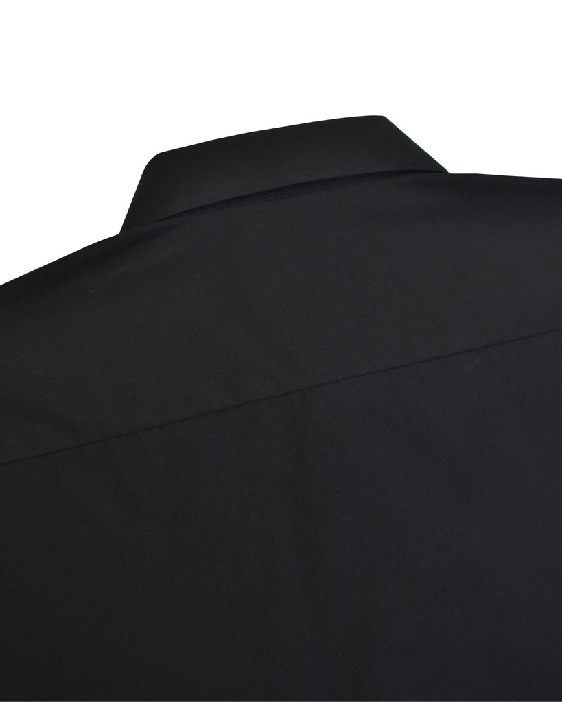 Manchester Camisa Casual Color Solido Un Bolsillo Mezcla Algodón - Manga Larga - Manchester