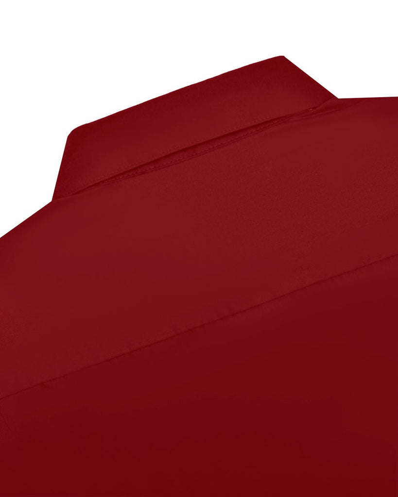 Manchester Camisa Casual Color Solido Un Bolsillo Mezcla Algodón - Manga Larga - Manchester