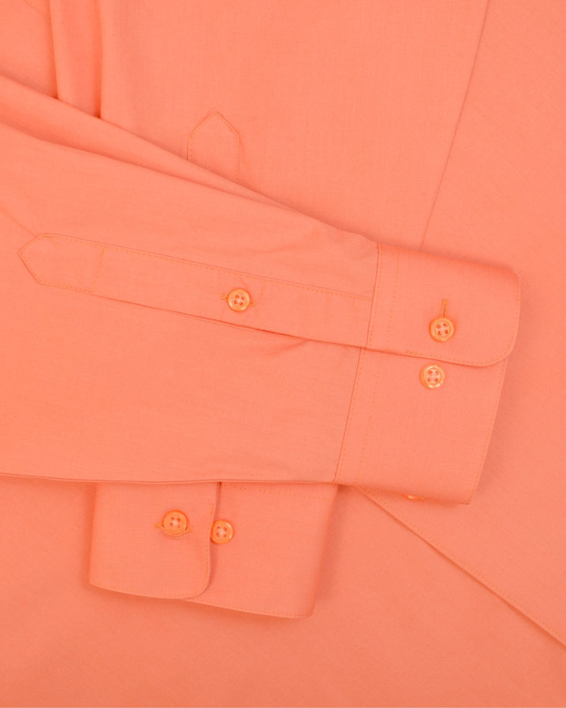 Manchester Camisa Casual Color Solido Un Bolsillo Mezcla Algodón - Manga Larga - Manchester