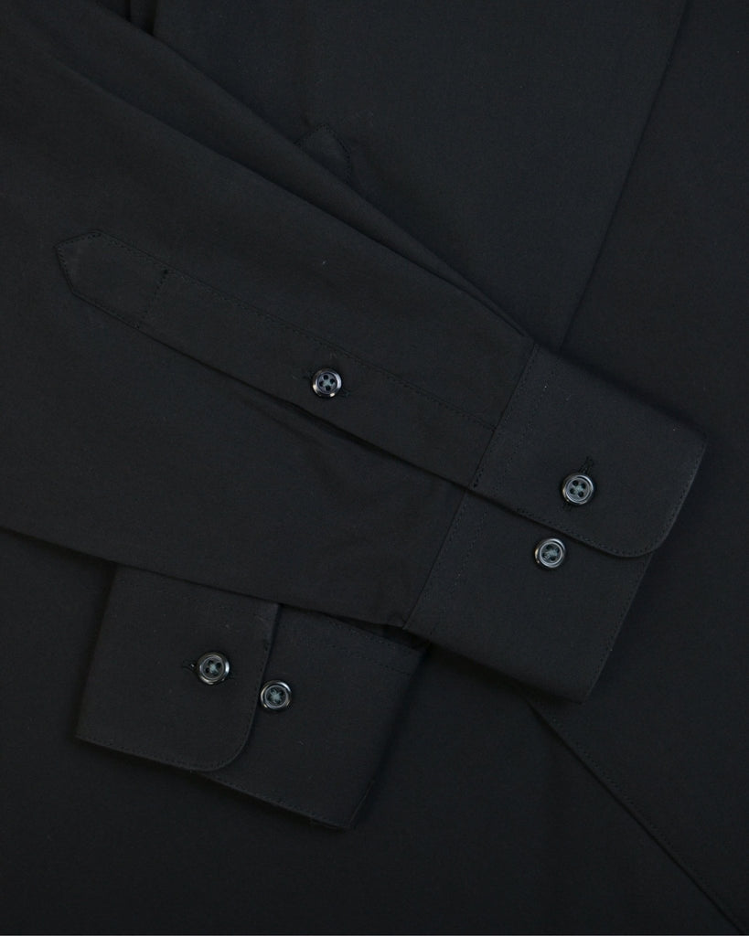 Manchester Camisa Casual Color Solido Un Bolsillo Mezcla Algodón - Manga Larga - Manchester