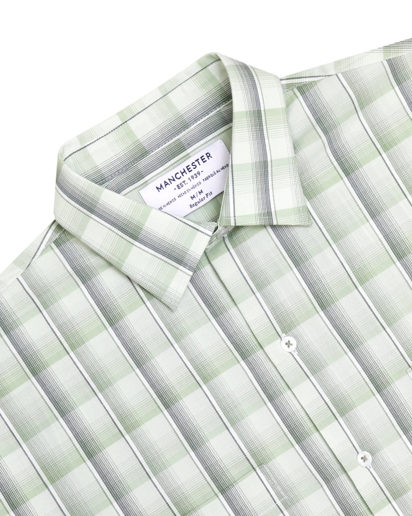 Manchester Camisa Casual Cuadrado Algodón - Poliéster Manga Corta - Manchester