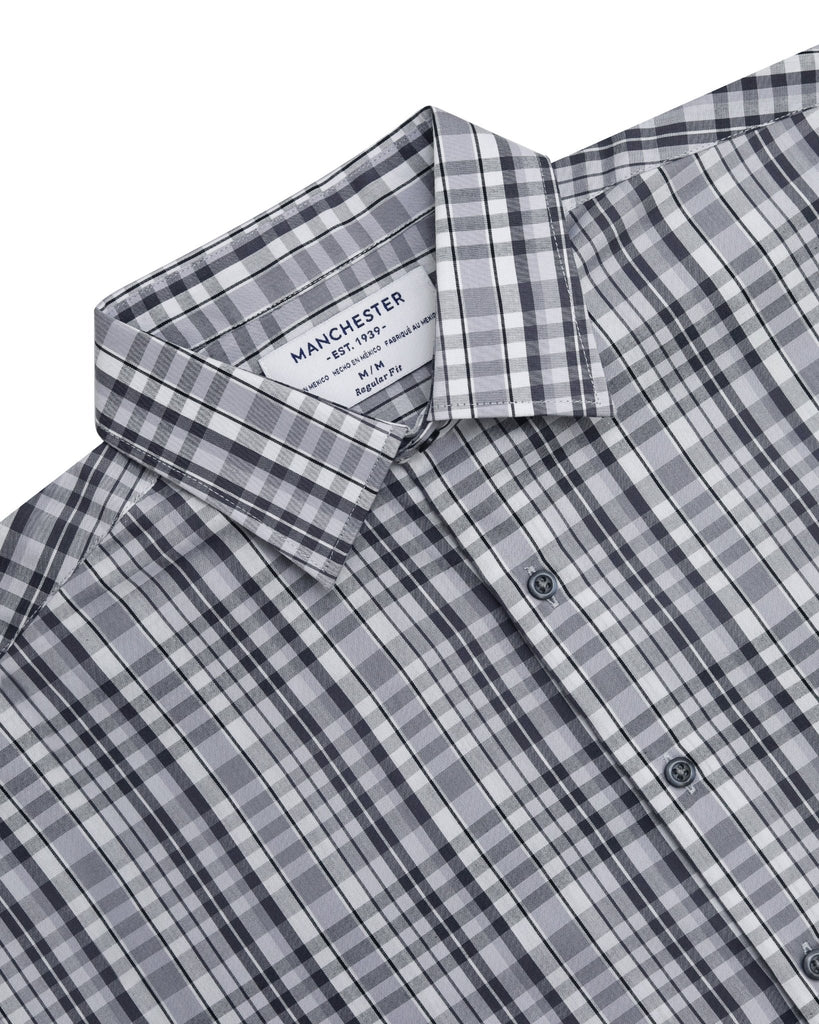 Manchester Camisa Casual Cuadrado Algodón - Poliéster Manga Larga - Manchester