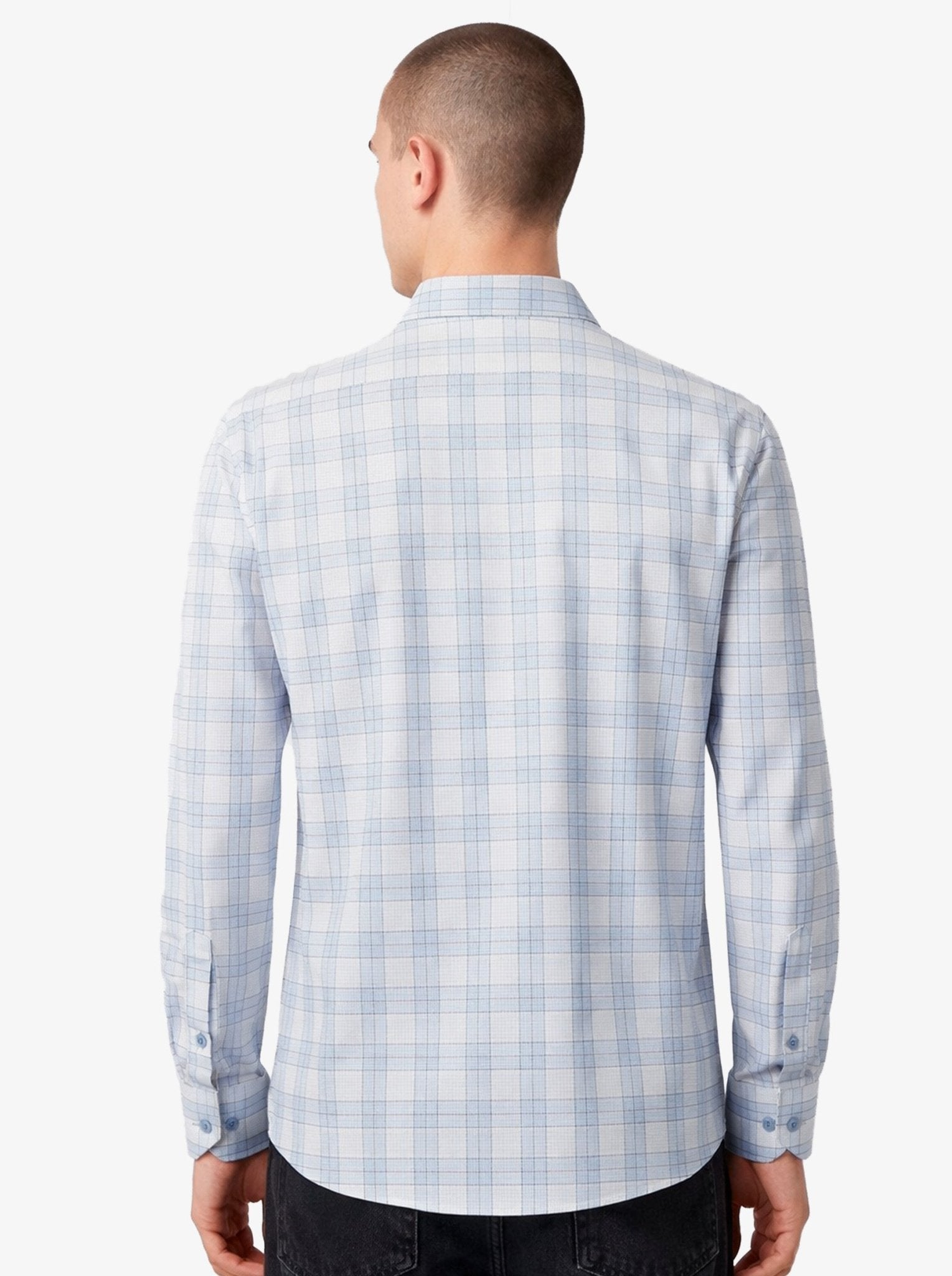 Manchester Camisa Casual Cuadrado Algodón-Poliéster Manga Larga - Manchester