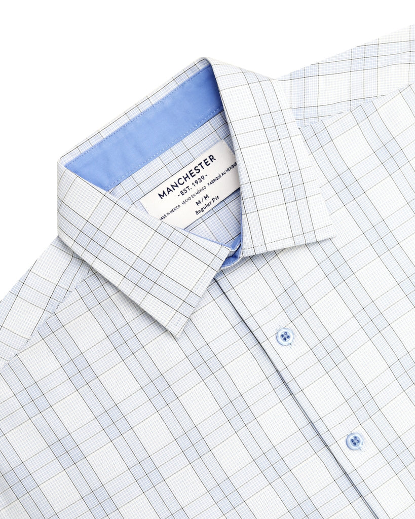 Manchester Camisa Casual Cuadrado Algodón - Poliéster Manga Larga - Manchester