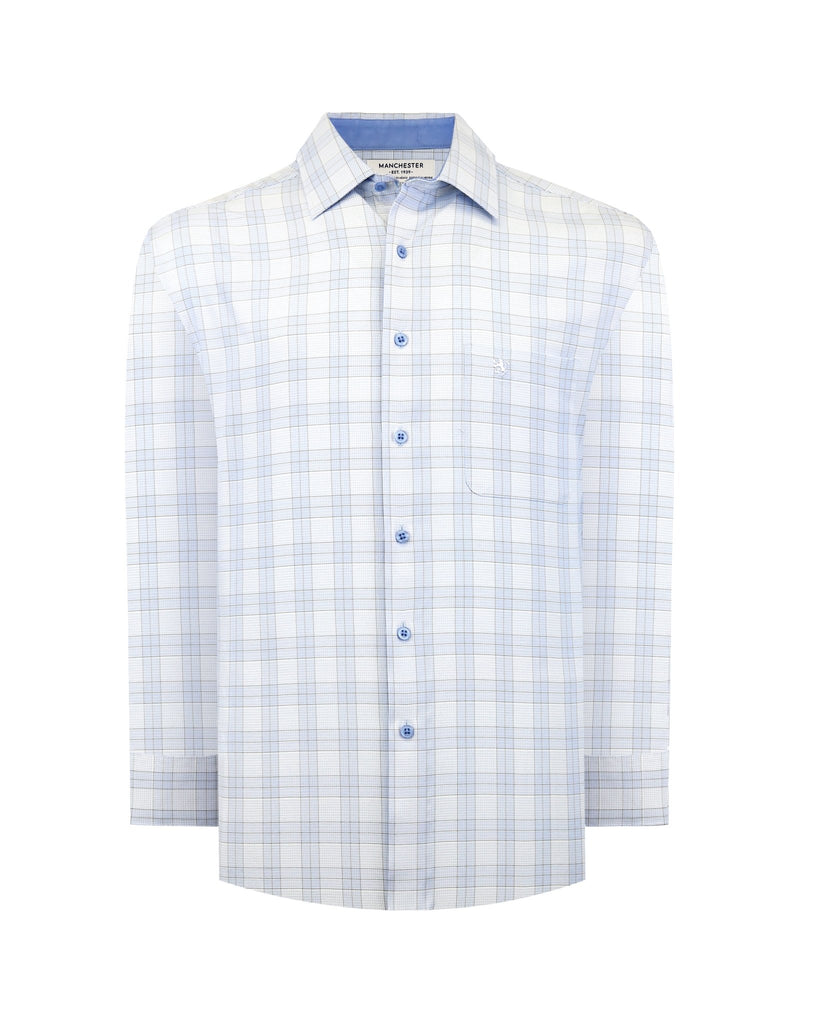 Manchester Camisa Casual Cuadrado Algodón - Poliéster Manga Larga - Manchester