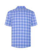 Manchester Camisa Casual Cuadrícula Un Bolsillo Manga Corta - Manchester