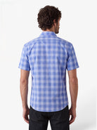 Manchester Camisa Casual Cuadrícula Un Bolsillo Manga Corta - Manchester