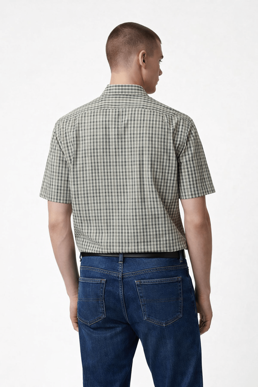 Manchester Camisa Casual Cuadros Algodón-Poliéster Manga Corta - Manchester