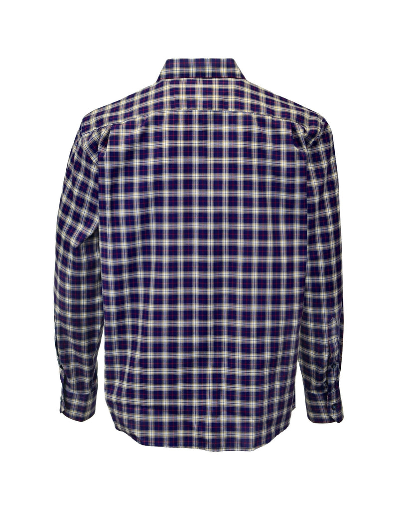 Manchester Camisa Casual Cuadros Clásico Mezcla Poliéster - Manga Larga - Manchester