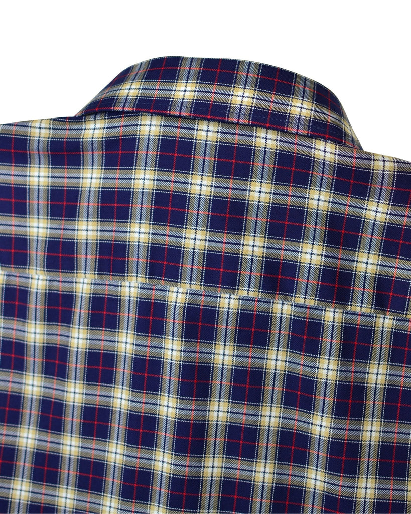 Manchester Camisa Casual Cuadros Clásico Mezcla Poliéster - Manga Larga - Manchester