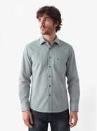 Manchester Camisa Casual Cuadros Clásicos Un Bolsillo Manga Larga - Manchester