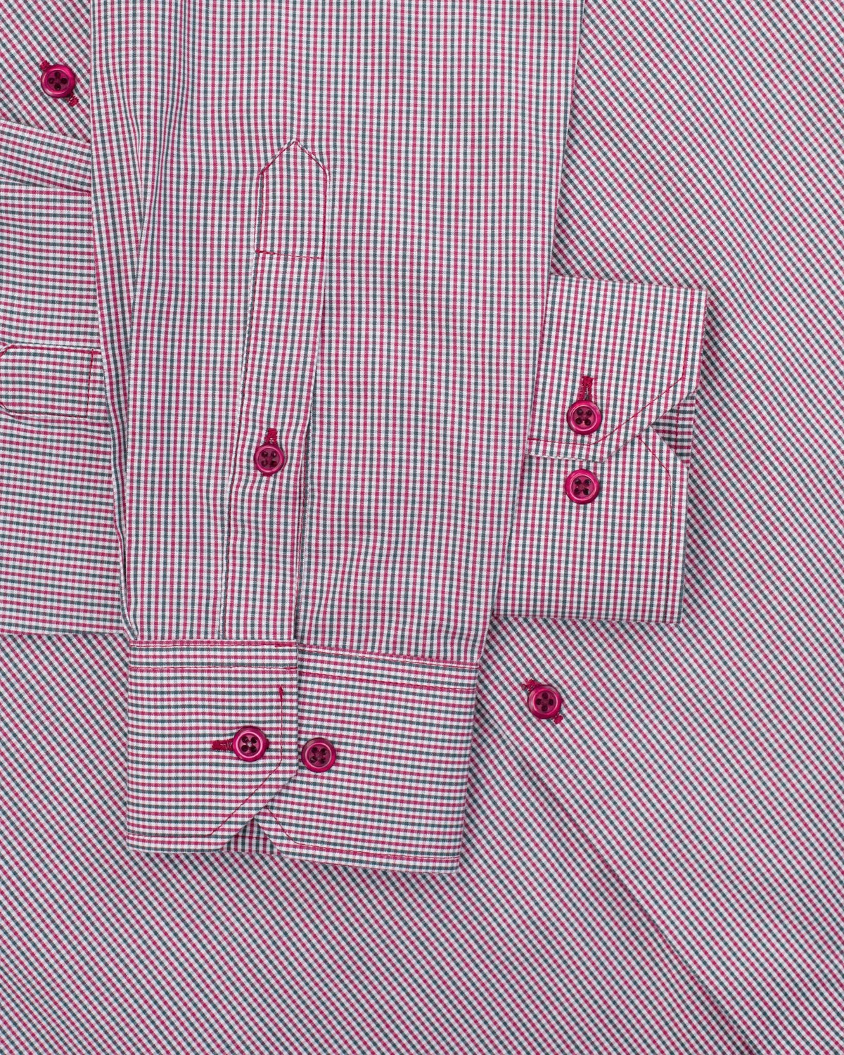 Manchester Camisa Casual Cuadros Clásicos Un Bolsillo Manga Larga - Manchester