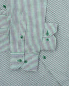 Manchester Camisa Casual Cuadros Clásicos Un Bolsillo Manga Larga - Manchester